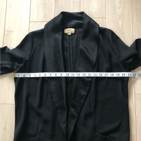 Aritzia Wilfred Chevalier Open Front Blazer in Black Size 4 - Picture 4 of 14